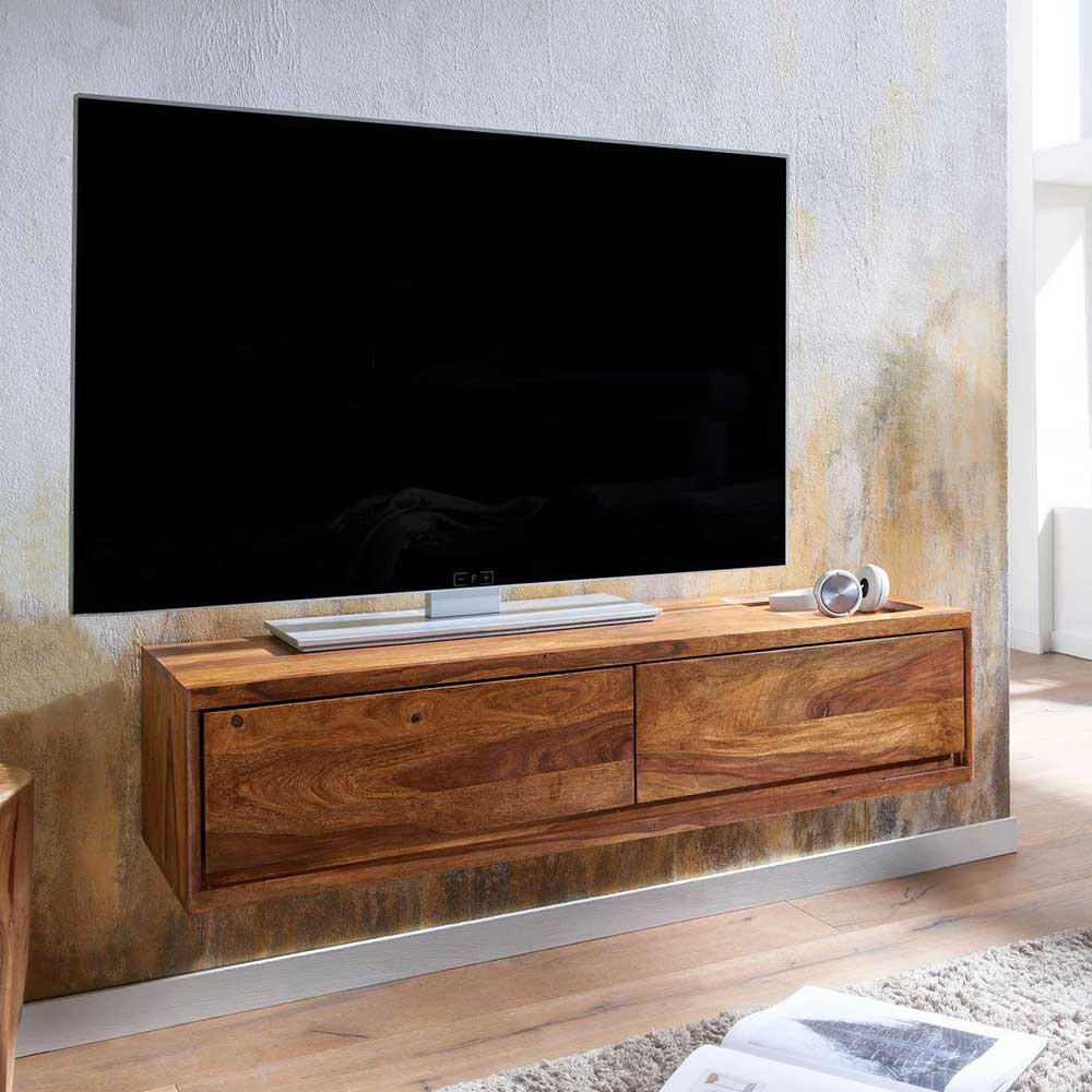 TV Board für die Wandmontage aus Holz - Ovalle