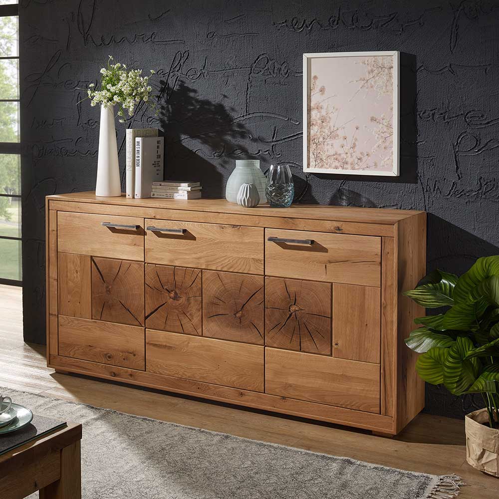 Wildeiche Sideboard Troncon in 171 cm Breite