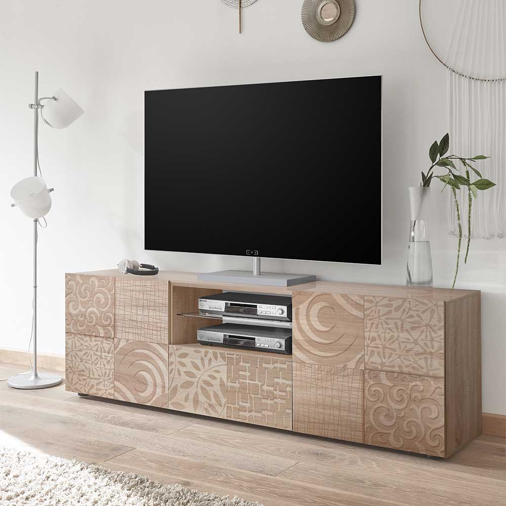 TV Lowboard mit Muster Print - Bielvas