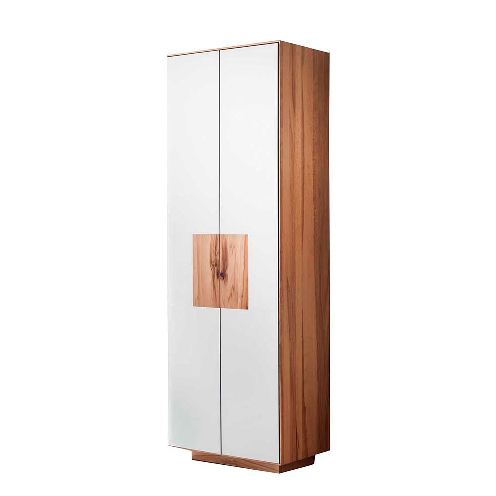 Design Flurschrank mit Glasfront Weiß - Mandrey