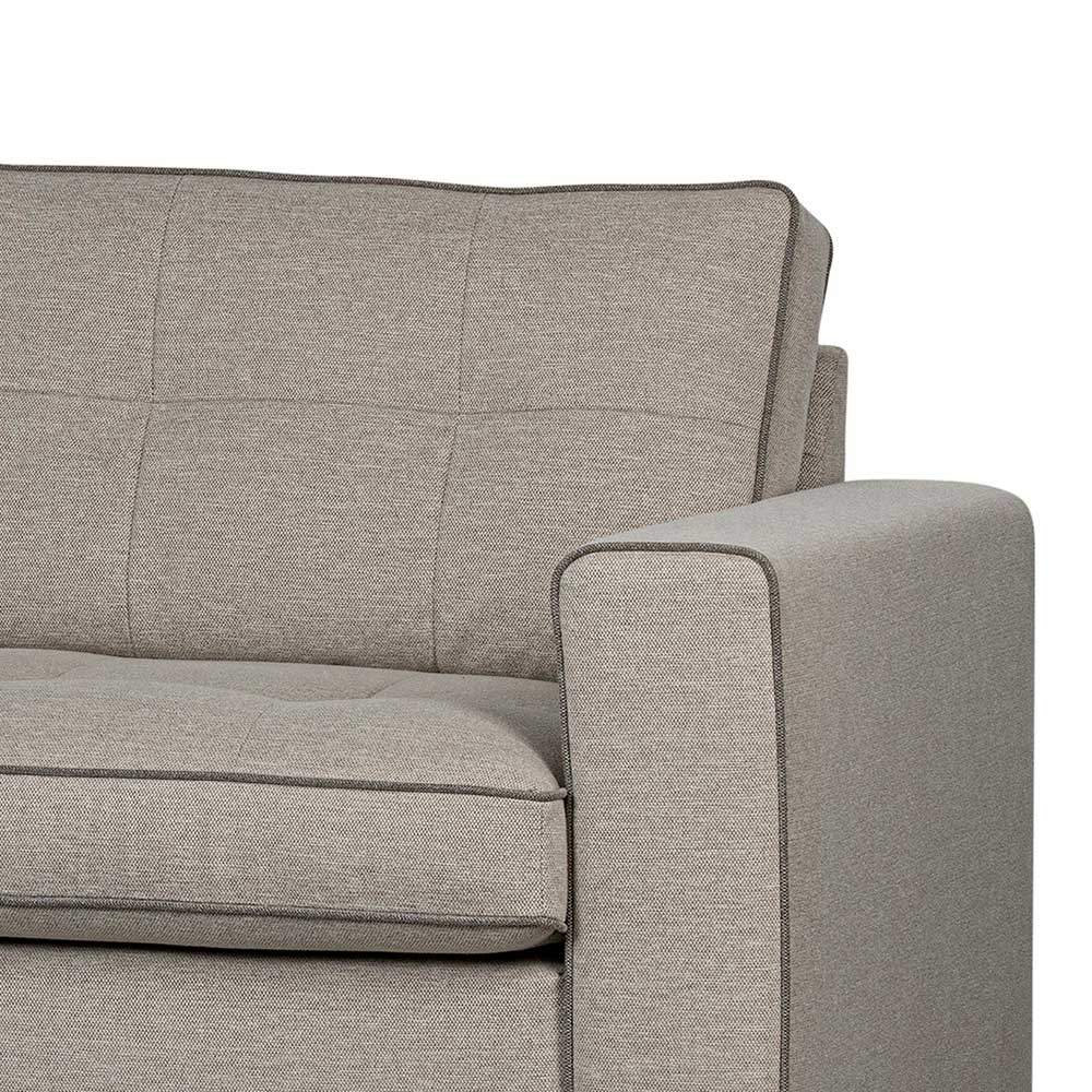 Ecksofa in Beige Stoff - Skandi Design - Cuanamo