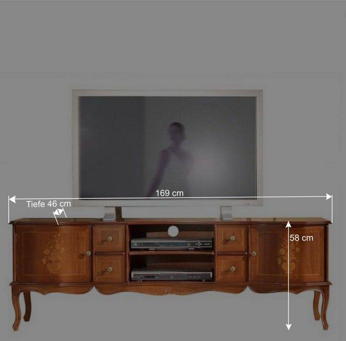 Eleganter TV Unterschrank in italienischem Design - Venerdina