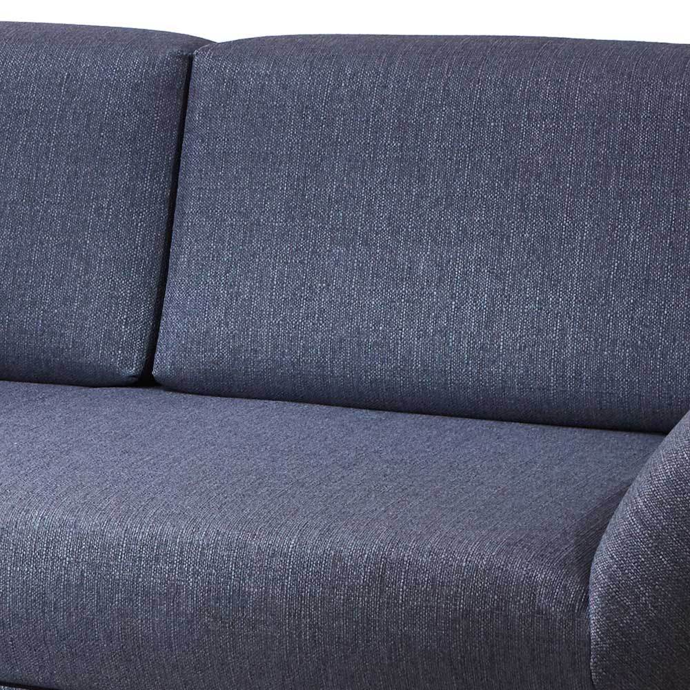 Blaues Schlafsofa mit verstellbaren Armlehnen - Lash