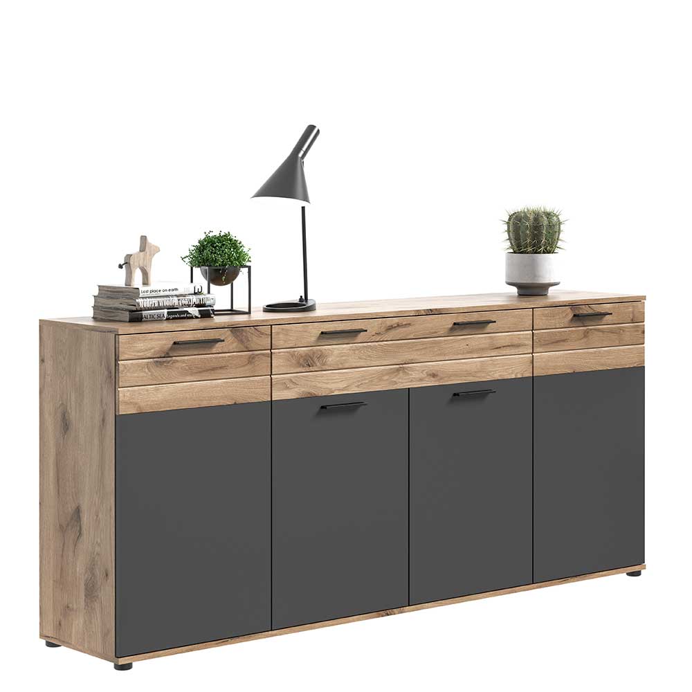 Sideboard & zwei Vitrinenschränke Set - Lucios (dreiteilig)