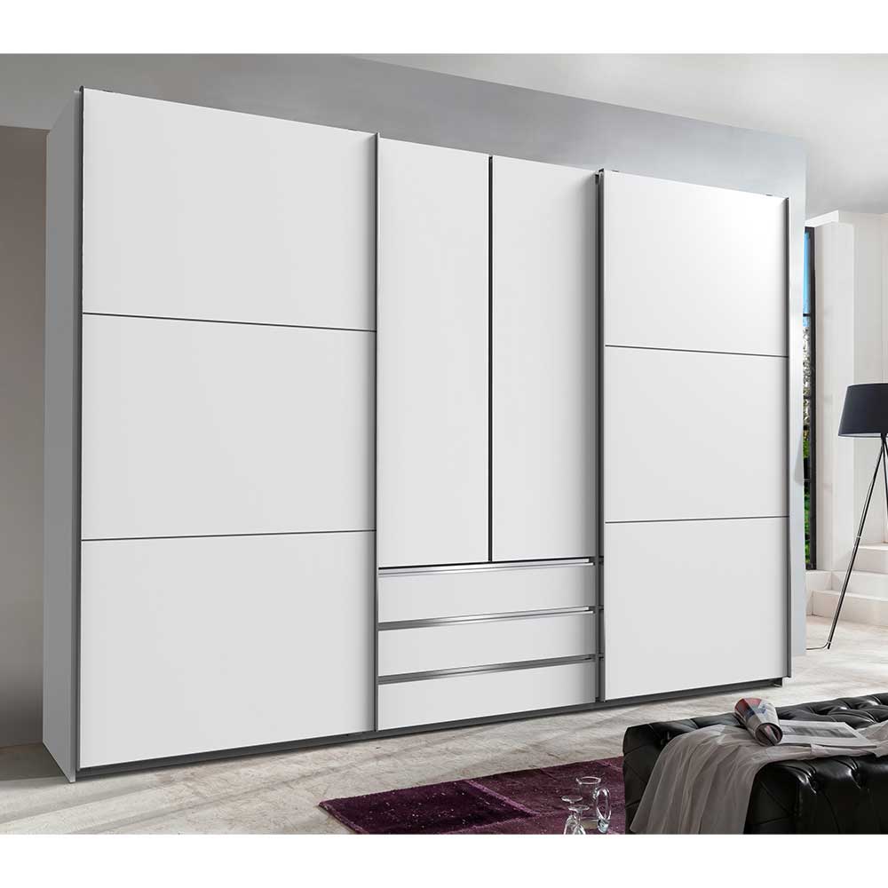 Weißer Schlafzimmerschrank in modernem Design - Gastruna