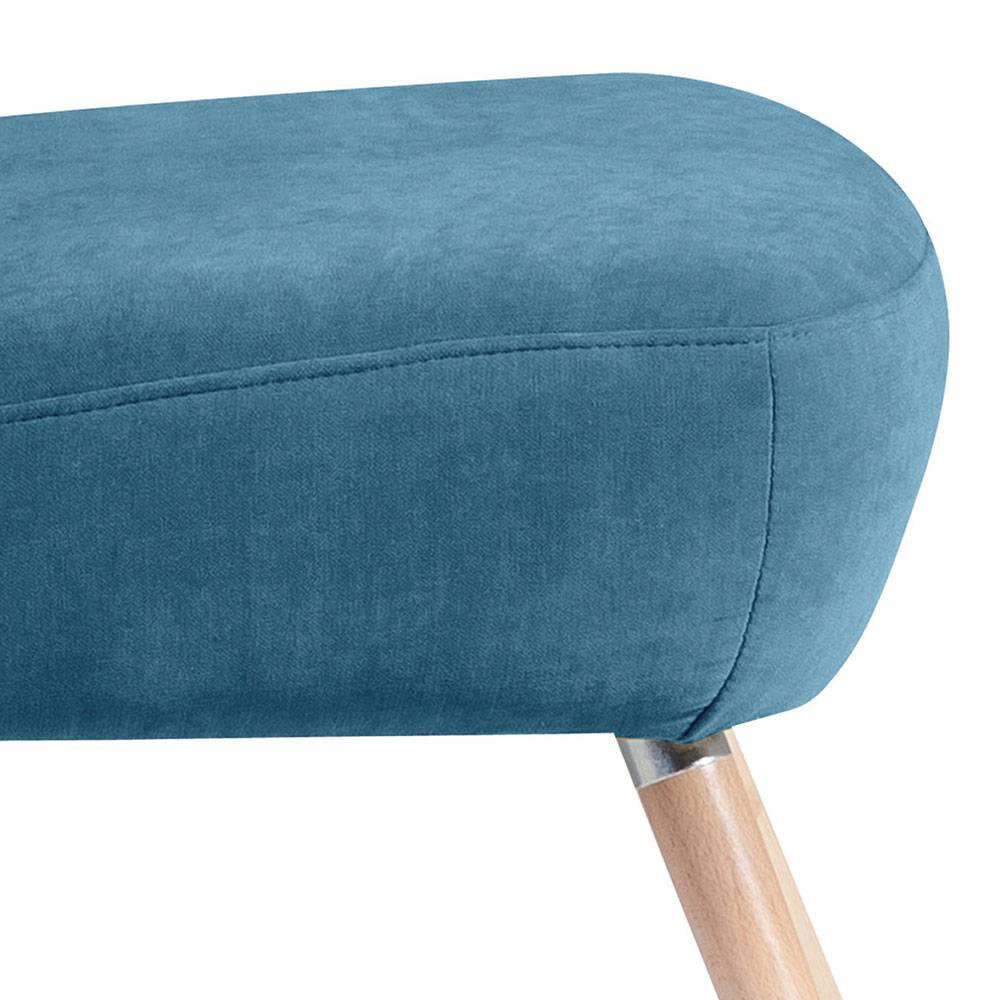 Sessel in Petrol Blau Velours - Curedo