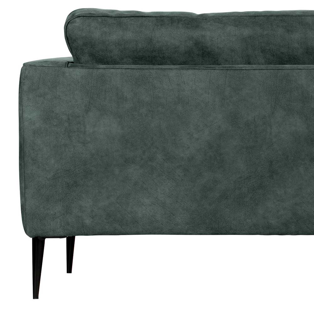 Microfaser Dreier Sofa in Petrol - Dominica