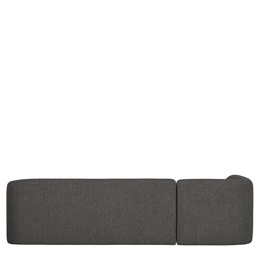 Ecksofa in Schwarzgrau Chenille - Barat