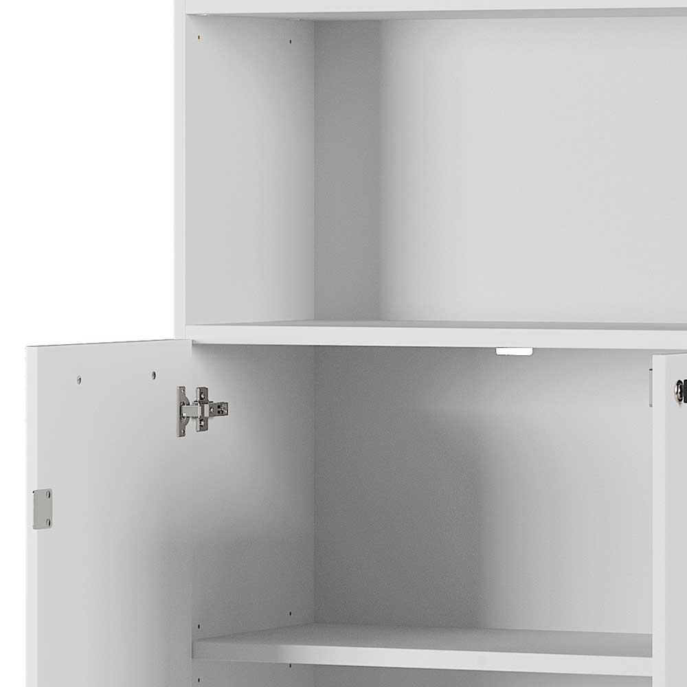 80x197x40 Büro Schrank mit 2 Fächern & 2 Türen - Ofledio