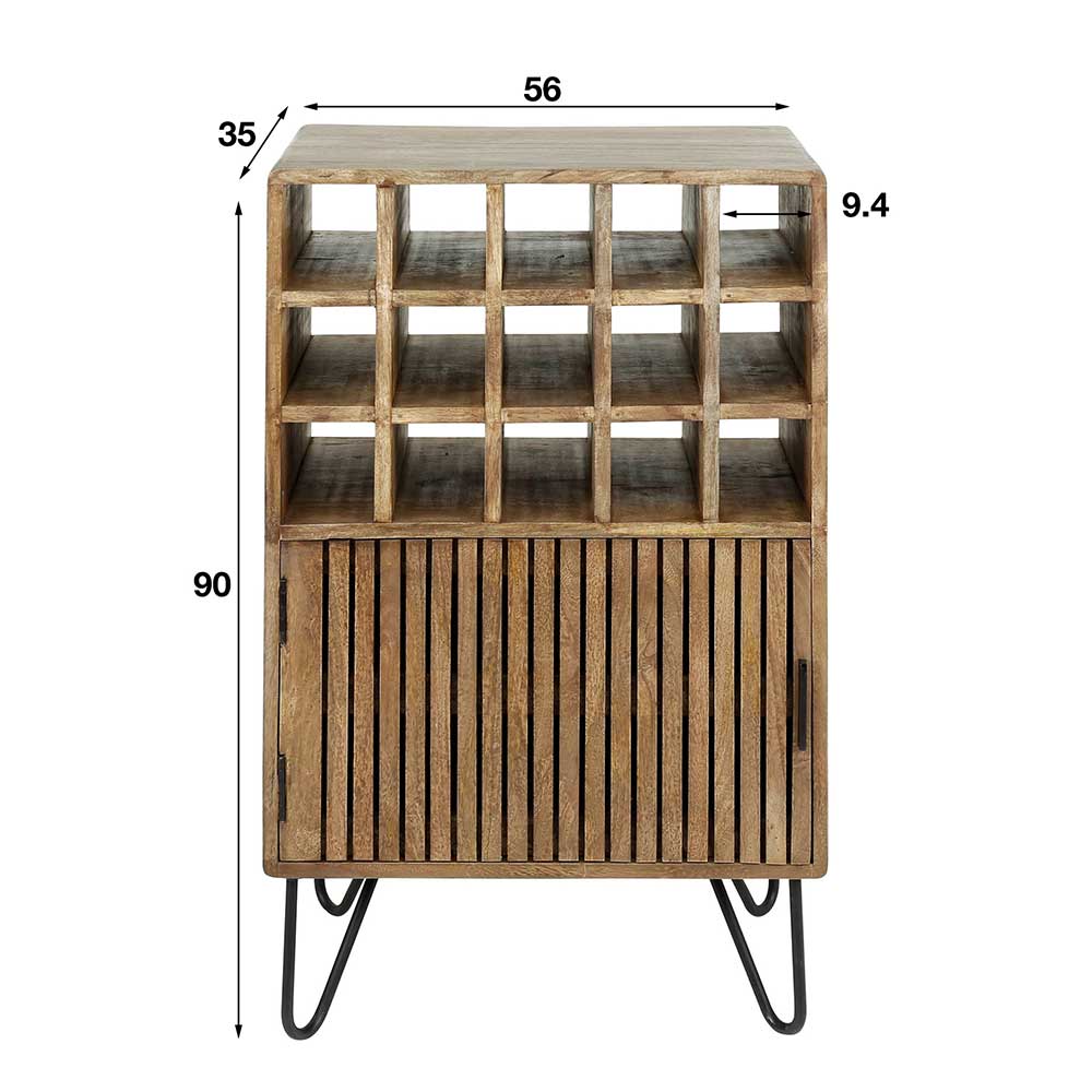 Design Weinschrank mit 15 Flaschenfächern - Baina