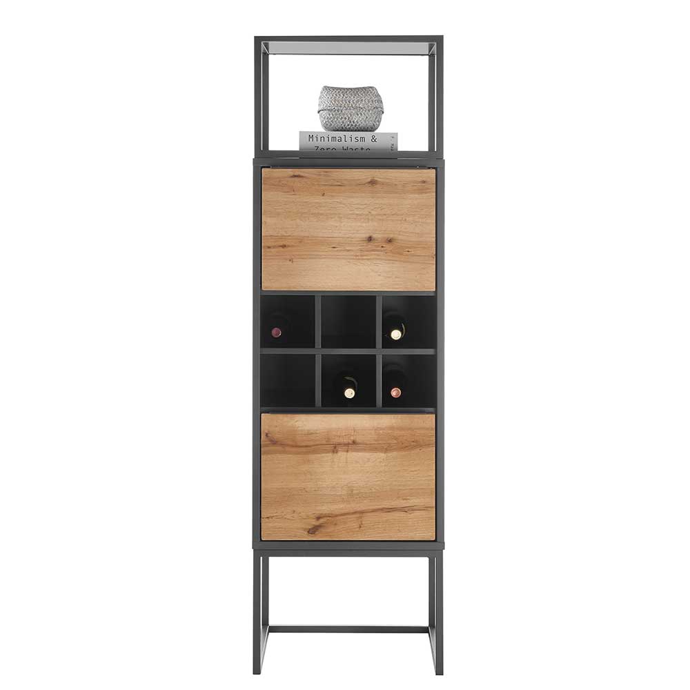 50x165x40 Barschrank mit sechs Flaschenfächern - Rajesvan