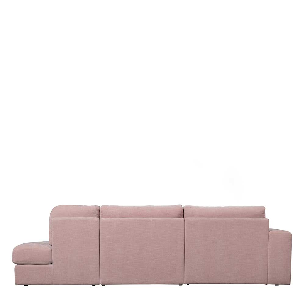 Couch mit Armlehne links in Rosa - Draschna