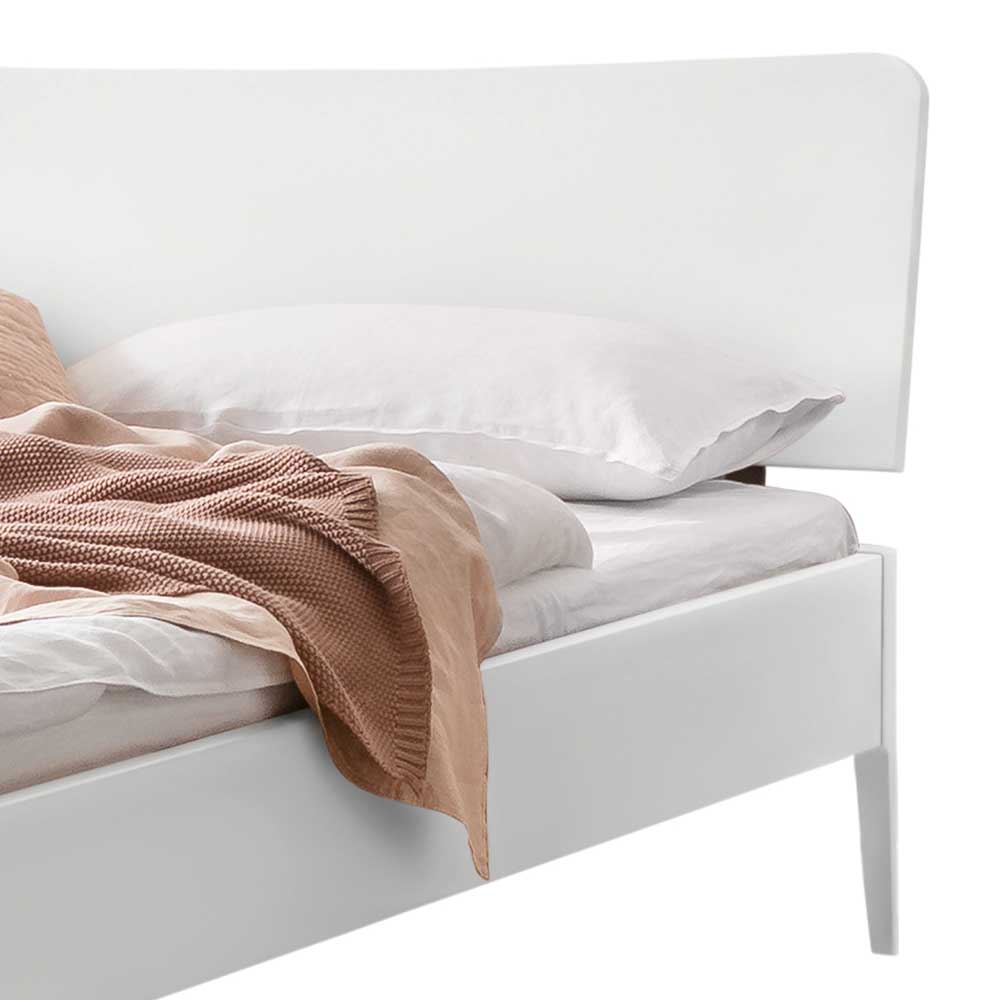 Elegantes Bett in Weiß 140x200 cm - Ciango