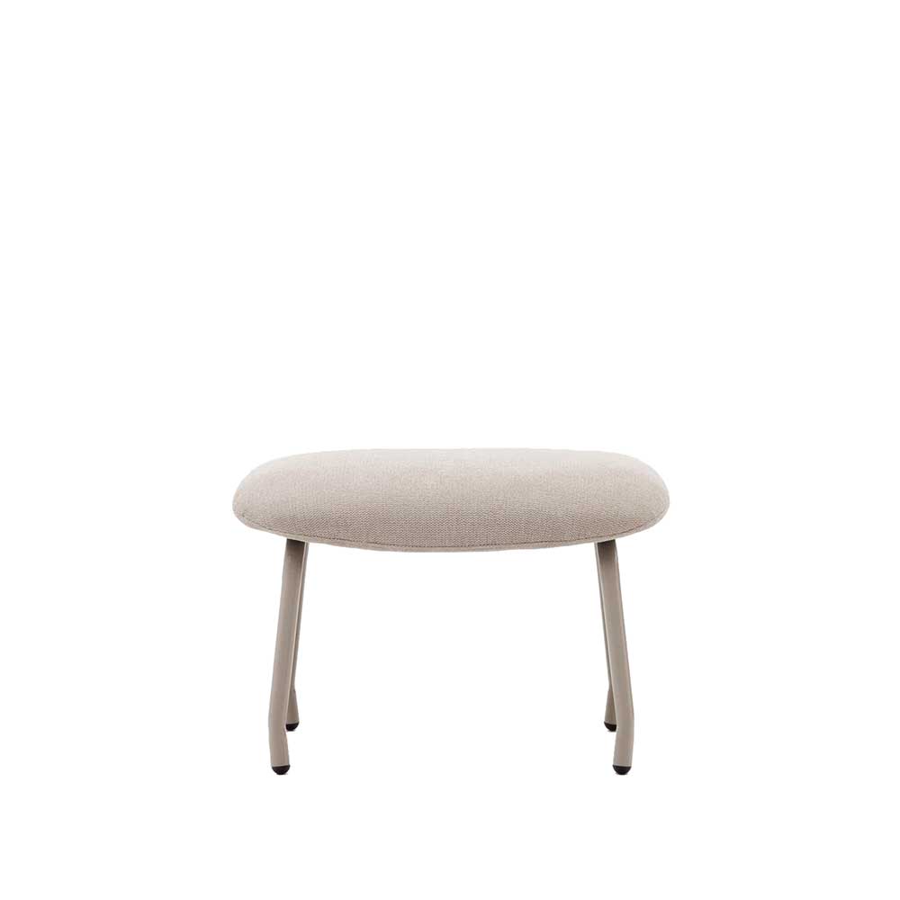 Scandi Chic Hocker in Beige und Weiß - Bondo