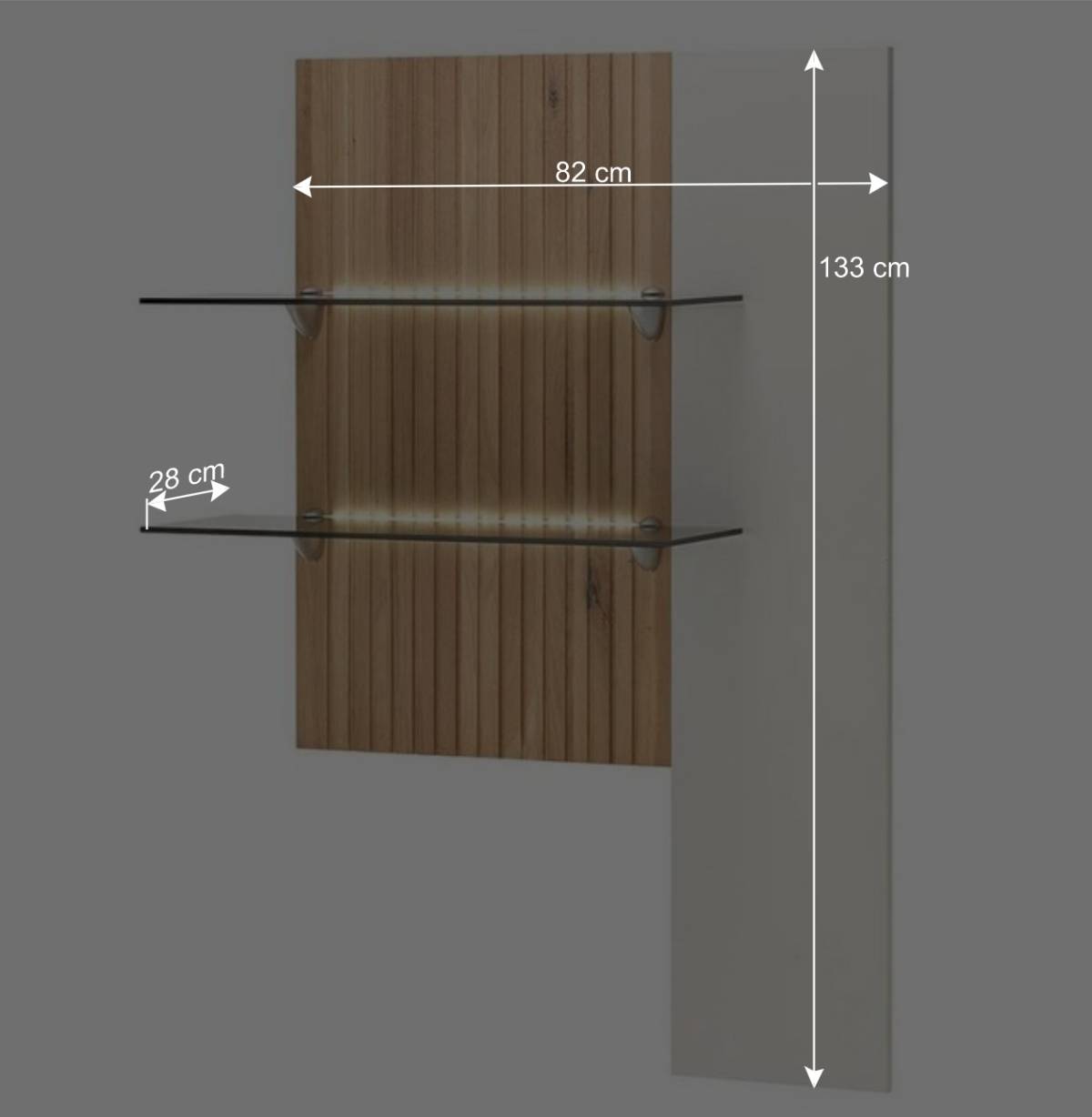 TV Anbauwand Designmöbel Set - Miloris (dreiteilig)