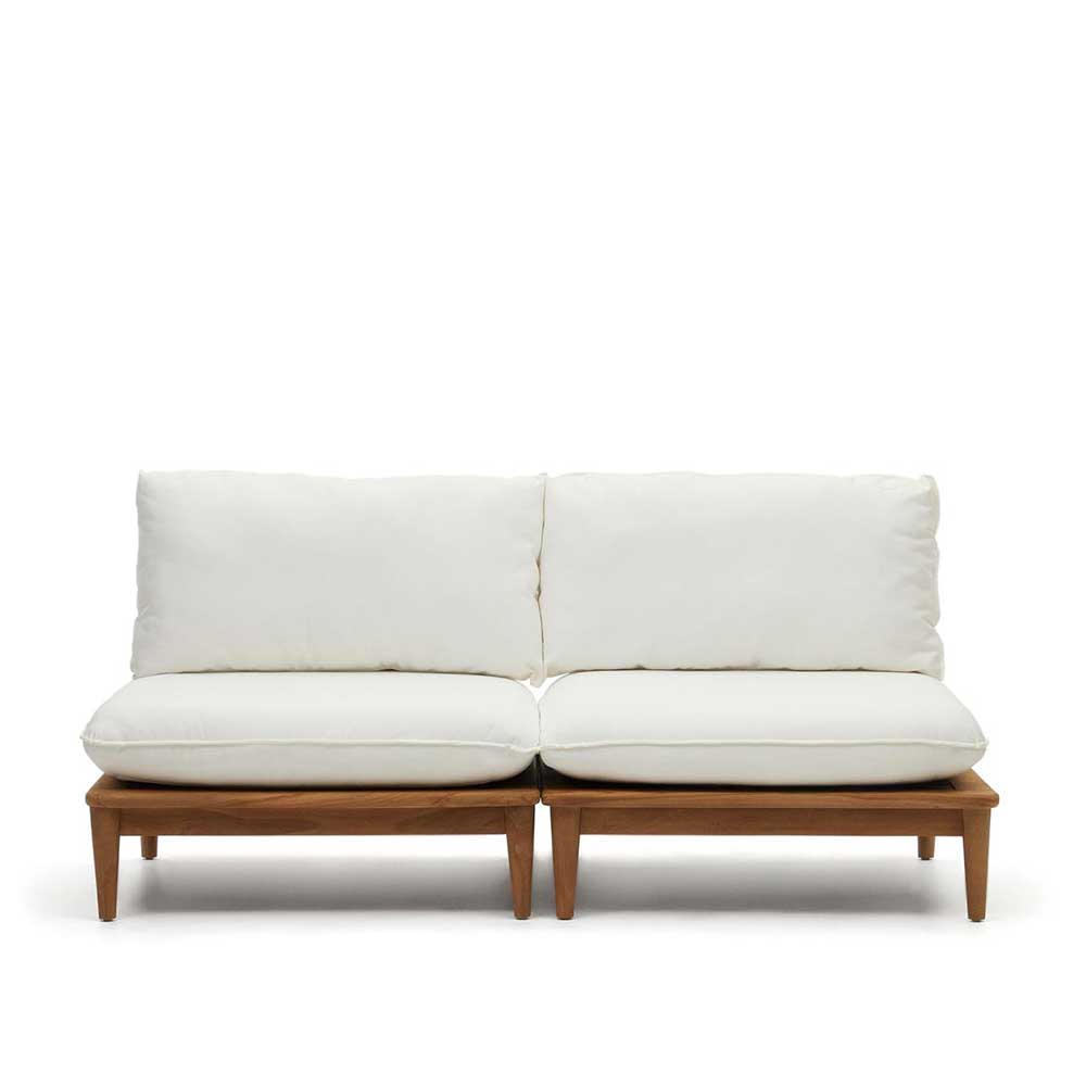 Modulsofa Teak aus zwei Elementen - Palm