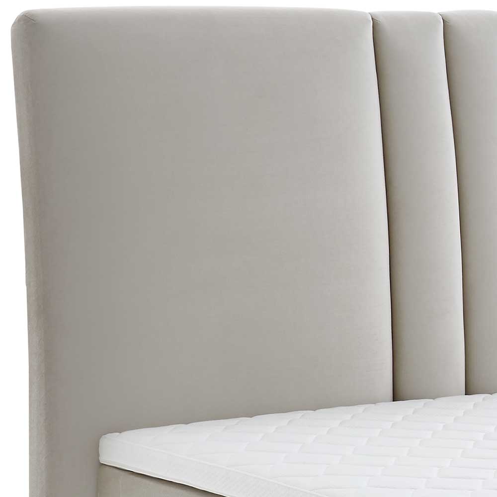 Komplett Boxspringbett in Creme - Skowera