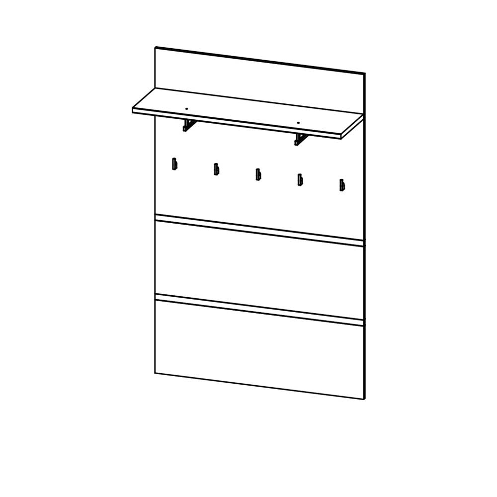 Hängegarderobe Curelino mit Hutablage