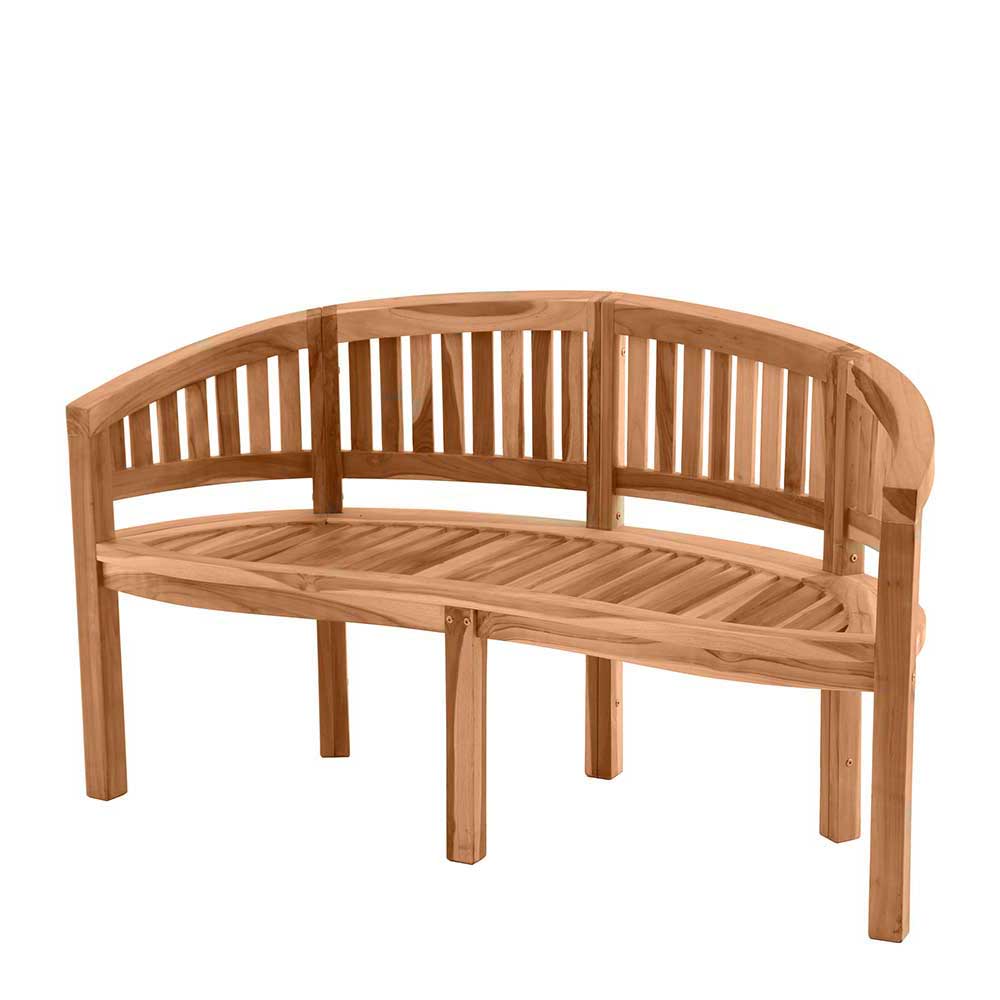 Teakholz Bananenbank für Garten 150x86x61 - Klahuma