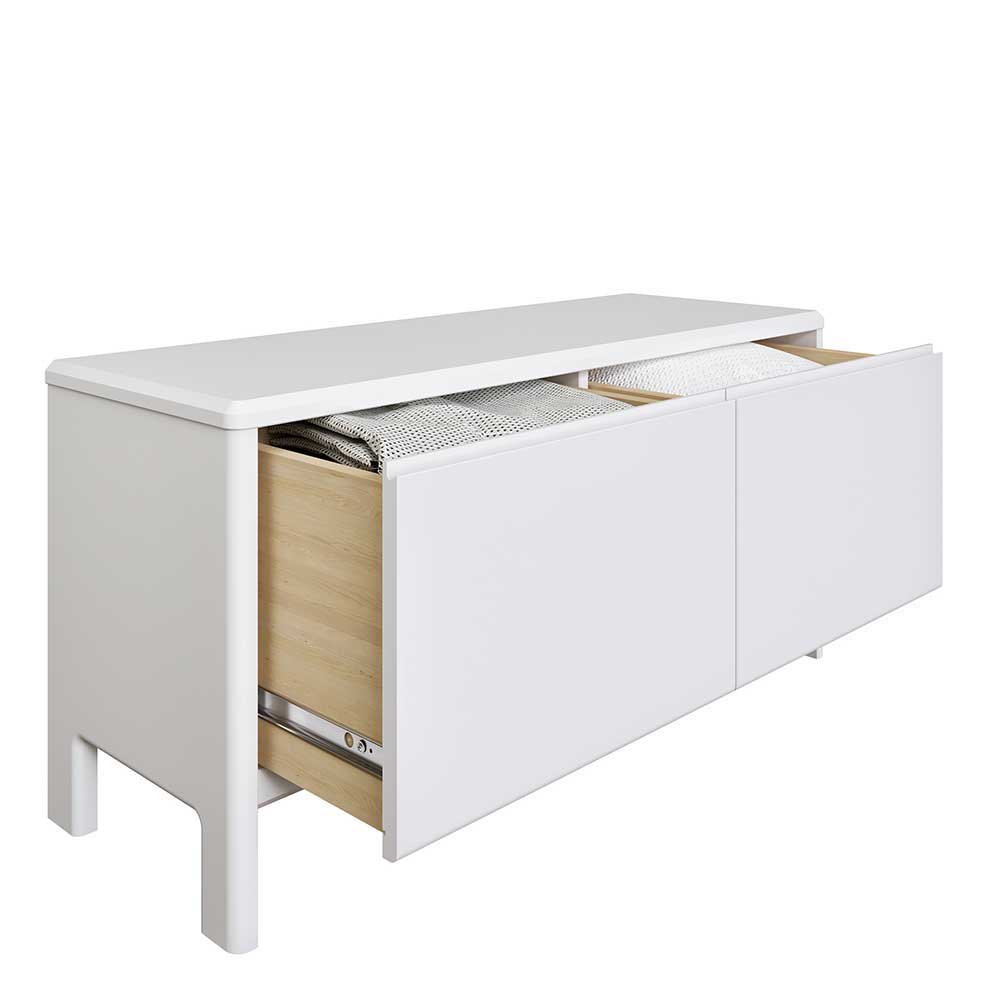 Flur Schrank & Lowboard & Spiegel Set - Oranias (dreiteilig)