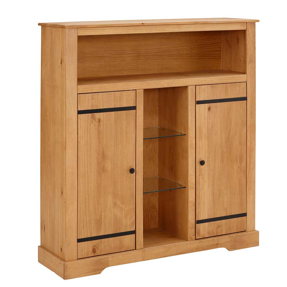 Modernes Country Style Highboard aus Kiefernholz - Olanja