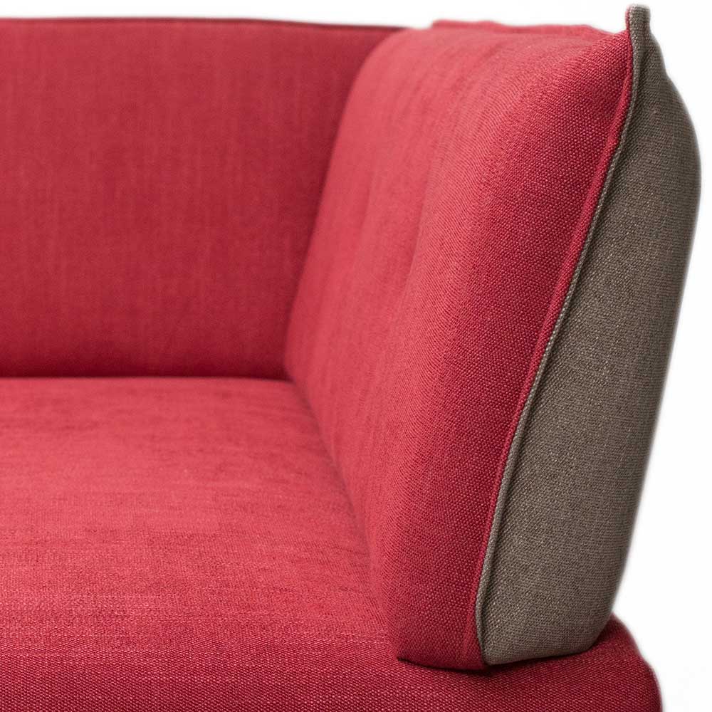 Esszimmer Eckbank in Rot mit Beige - Laudion