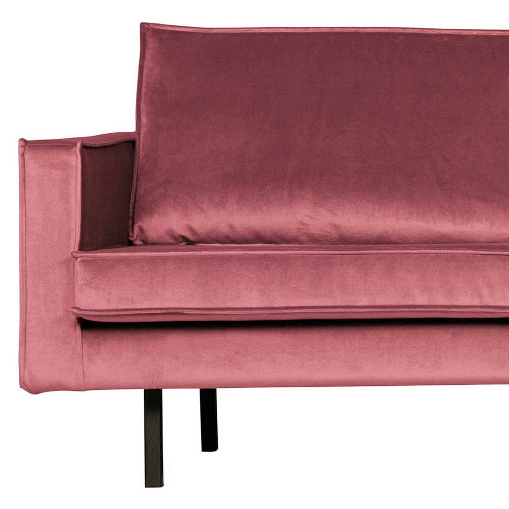 300x85x155 Polsterecke in Pink & Schwarz - Majanco