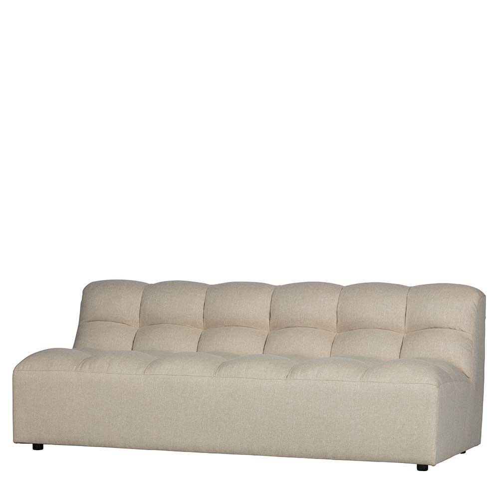 Design Ecksofa ohne Armlehnen in Beige - Madrilena