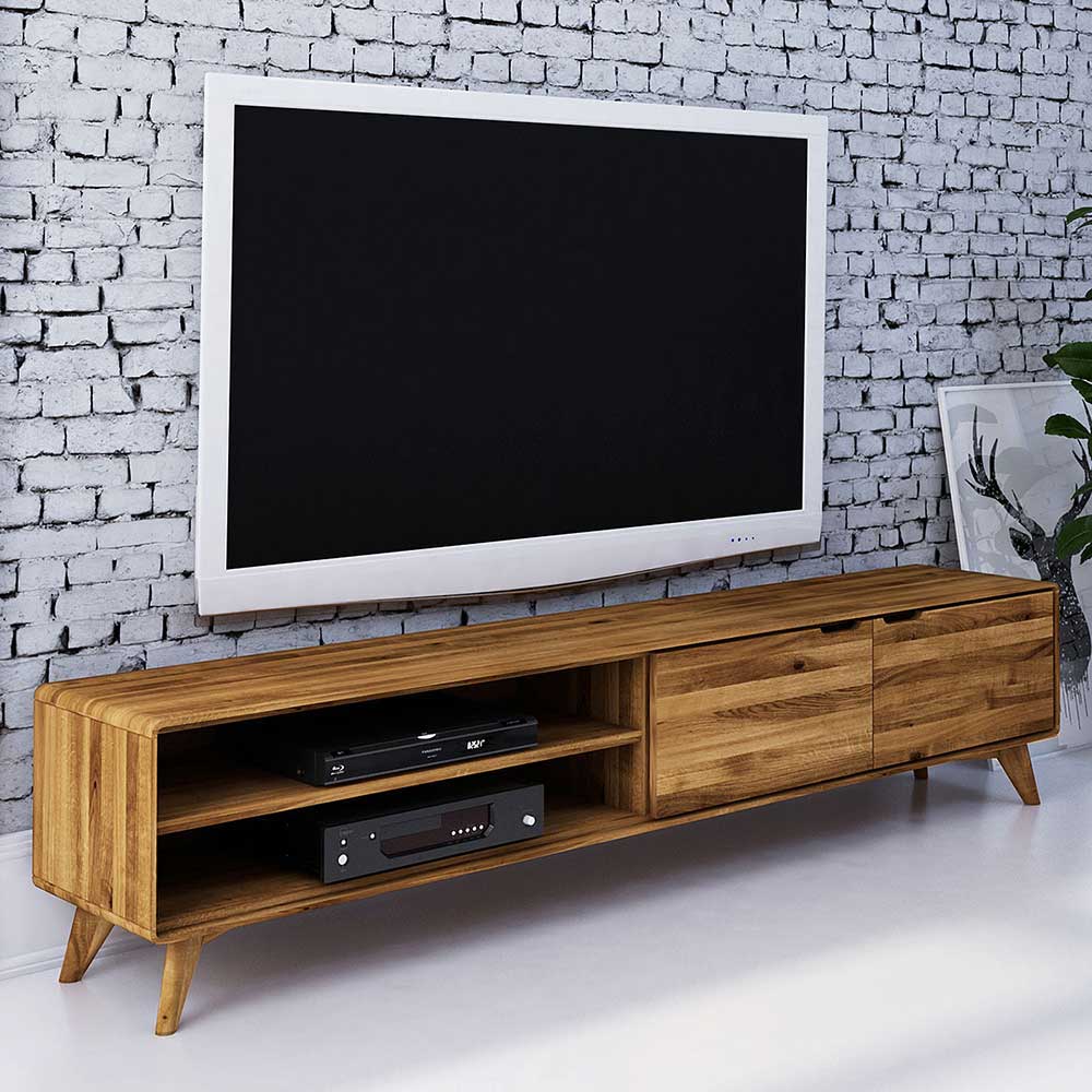 220cm lange TV Kommode aus Wildeiche - Eavy