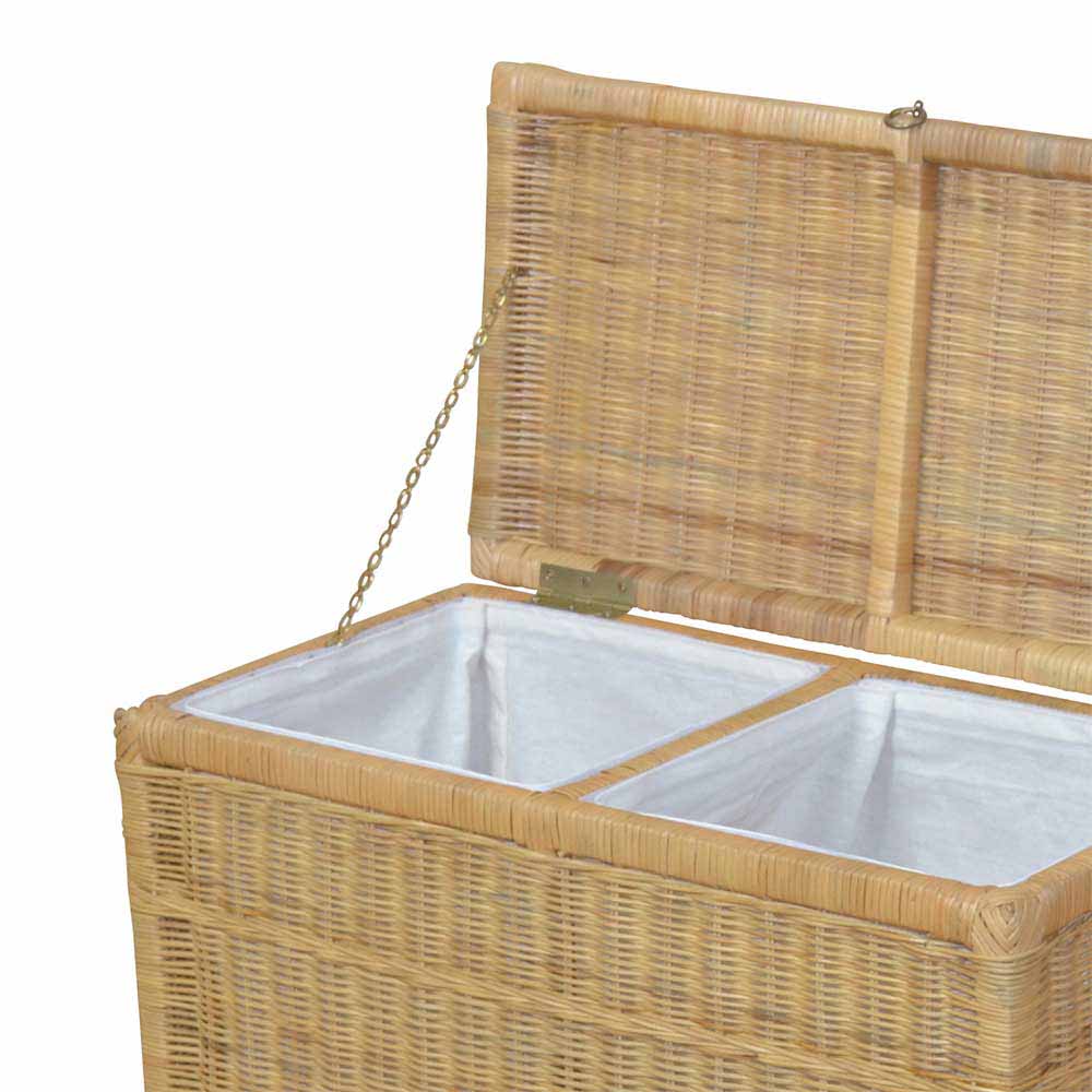 Rattan Wäschetruhe Salzburg in Beige