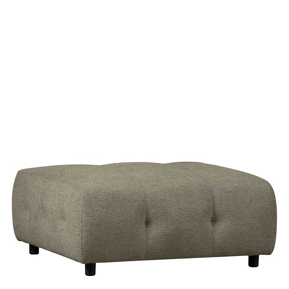 Modulsofa Hocker in Blassgrün Chenille - Montreal