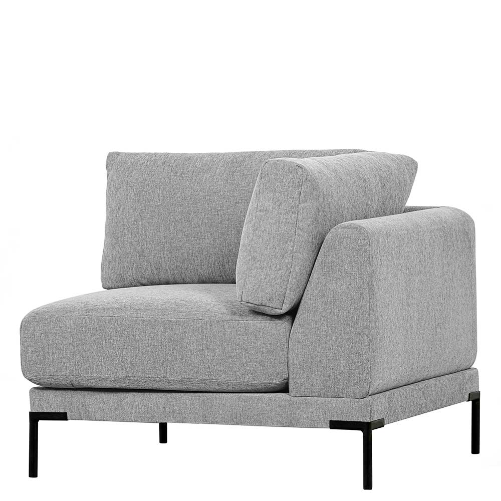 Modulares Sofa Eckelement in Hellgrau - Horedion