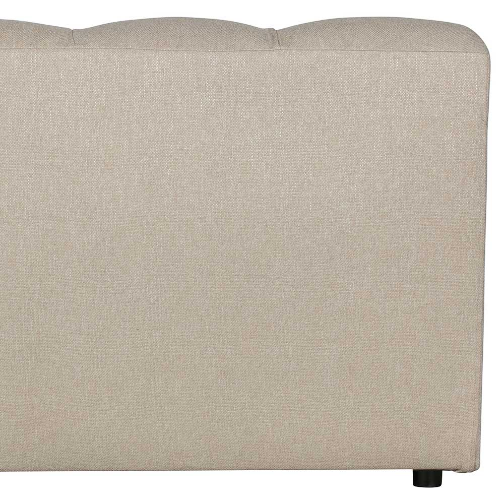 Design Zweisitzer Sofa ohne Armlehnen in Beige - Verolia