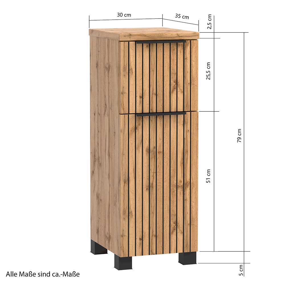 Badmöbel Ausstattung Set modern - Crystoga (vierteilig)