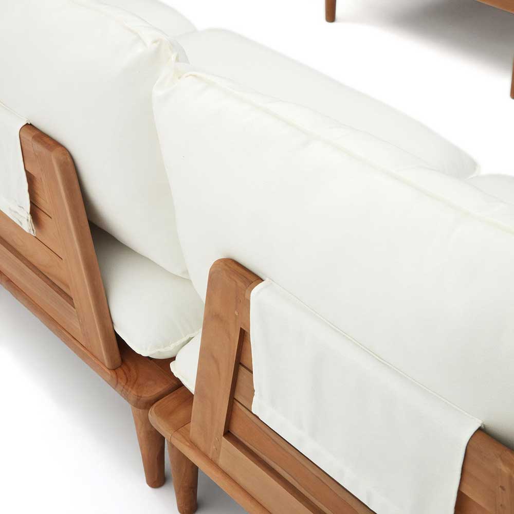 Modulsofa Teak aus zwei Elementen - Palm