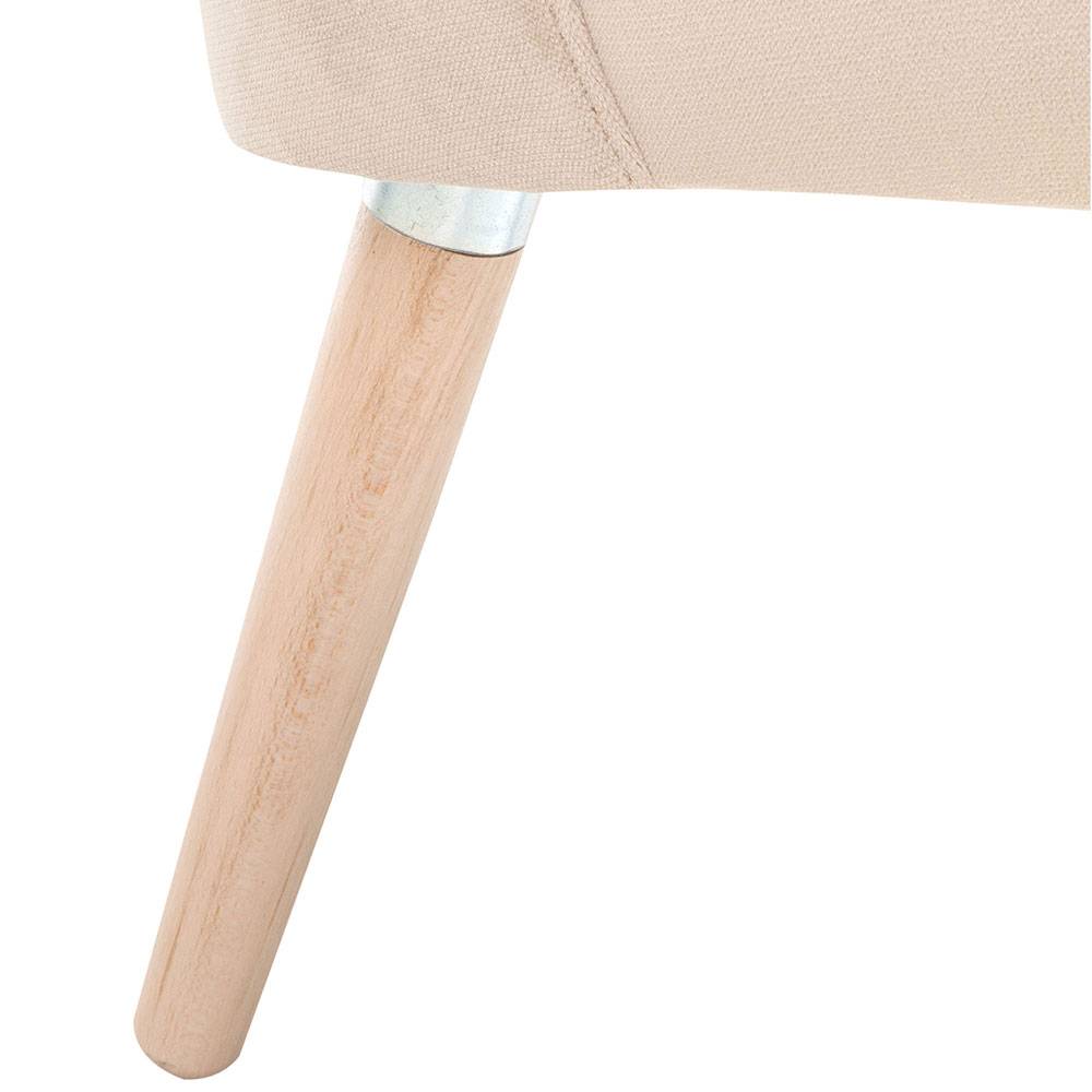 Sessel aus Samtvelours Beige - Modena