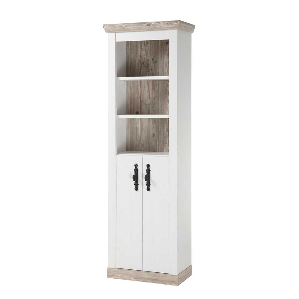 Country Style Badschrank 200 cm hoch - Doules