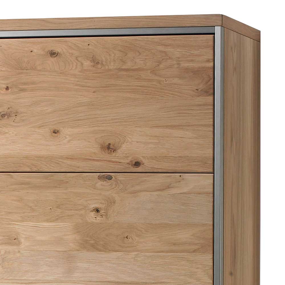 94x120x39 Hängeschrank fürs Wohnzimmer in Eiche Bianco - Hannica