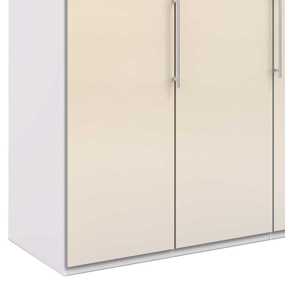 2-türiger Kleiderschrank in Creme Glasfront - Zidarie