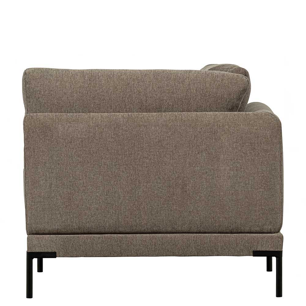 Sofa aus Modulen in Taupe Stoff - Birte