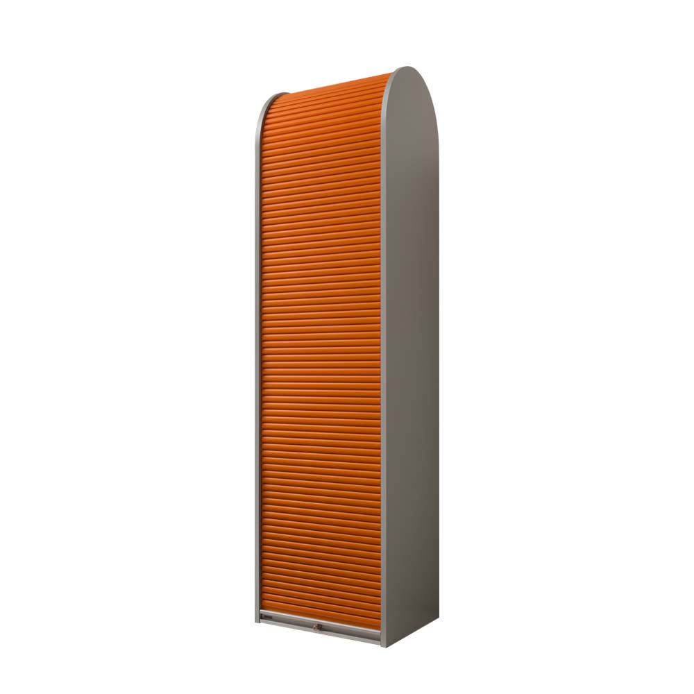 Roll-Laden Schrank in Orange Silber - Cookie