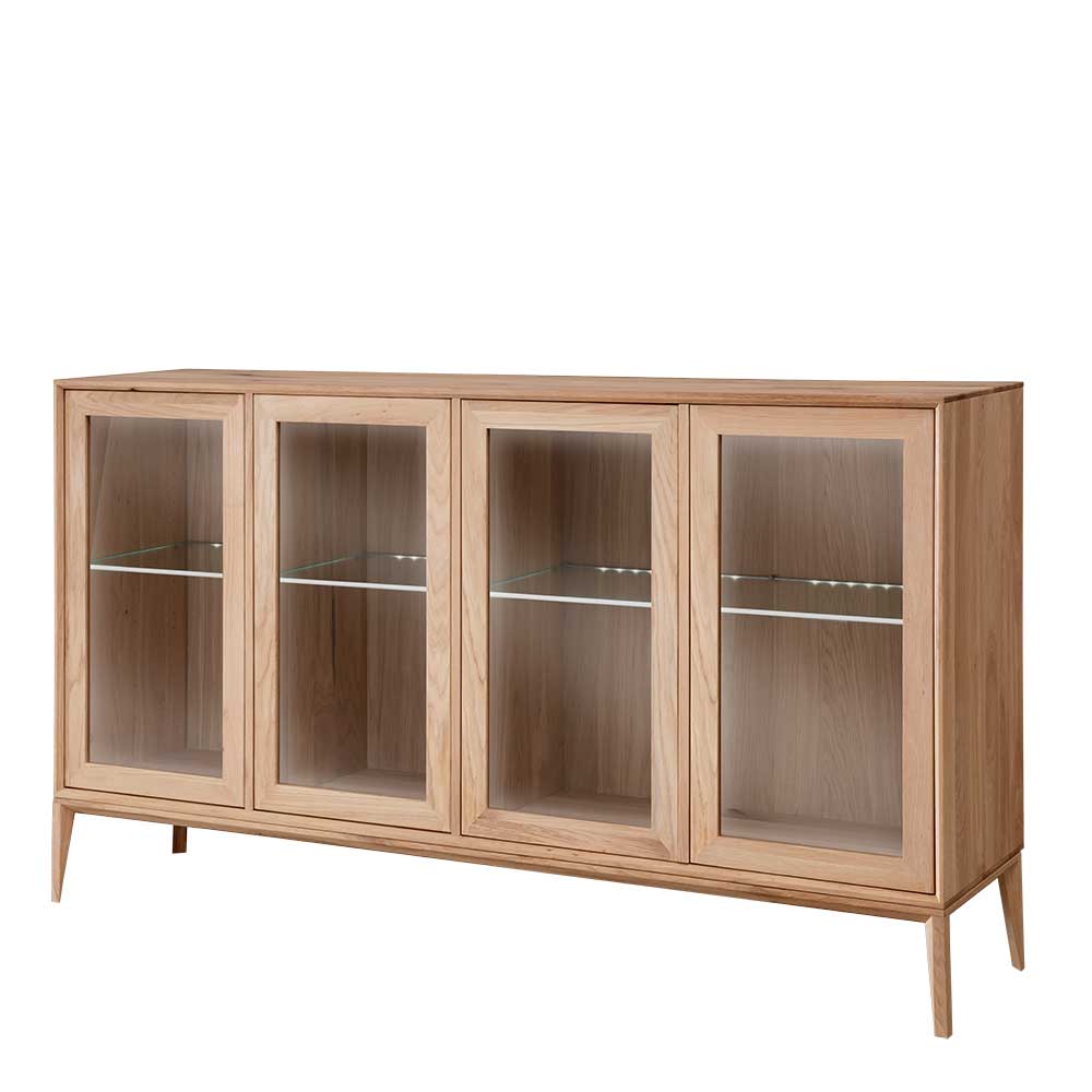 178x82x42 Sideboard mit Glastüren & LED Licht - Lamia