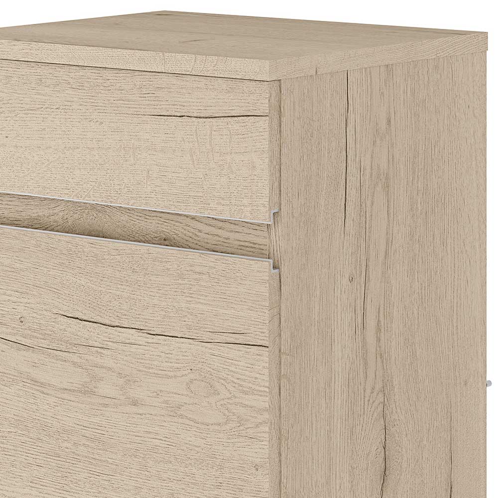 Holzdekor Badschrank in Eiche Bianco - Bylwen