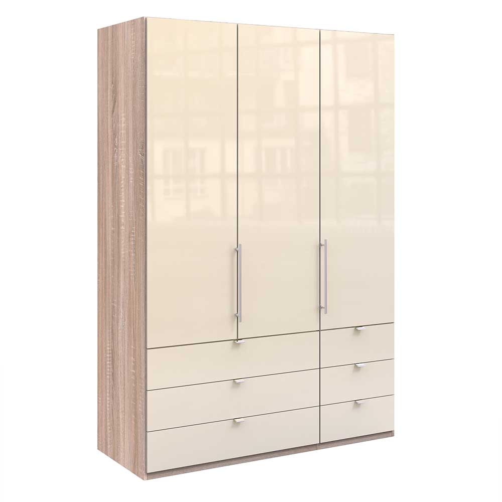 150cm breiter Schlafzimmerschrank in Creme - Rativian