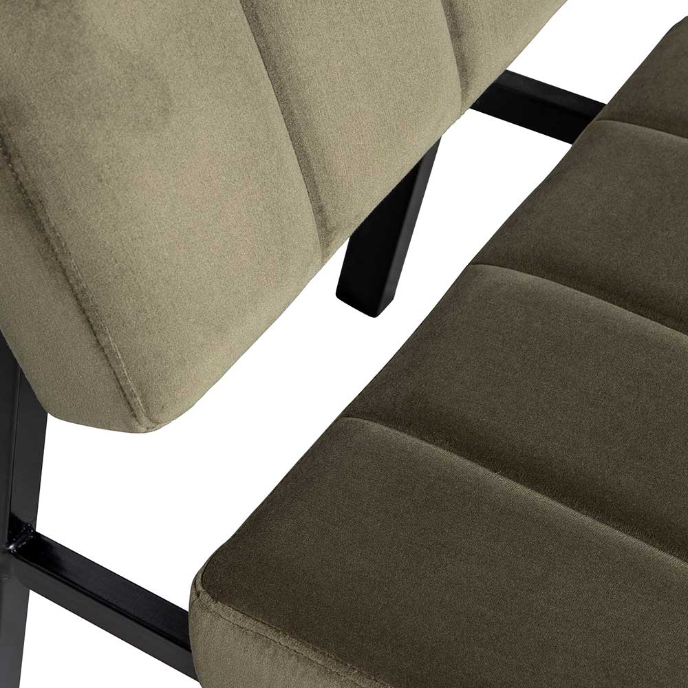 Lounge Stuhl aus Samt Oliv Grün - Seriacus