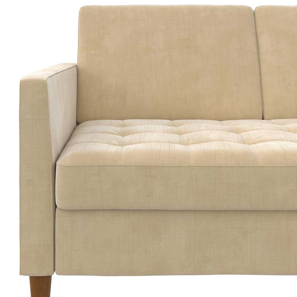 L-Bettsofa in Creme Chenille - Emiria