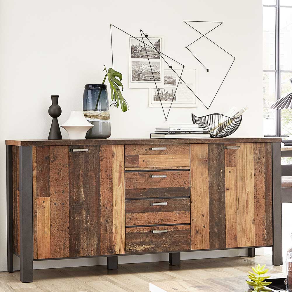 Designer-Sideboard in Holzoptik Used Look - Firodras