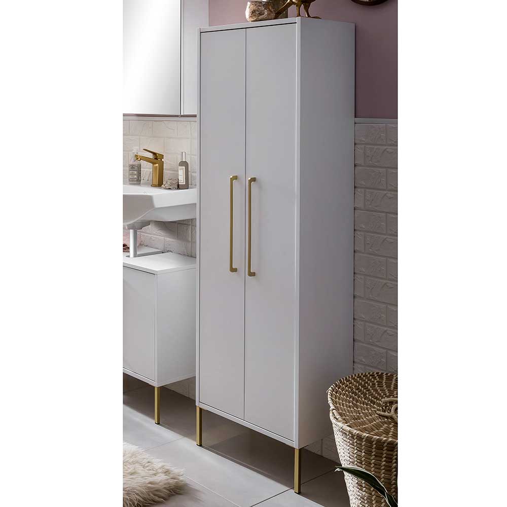 46x155x30 Badschrank mit Doppeltür - Nuszaleva