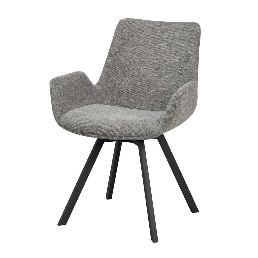 Skandi Design Polsterstühle in Grau - Matsy (2er Set)