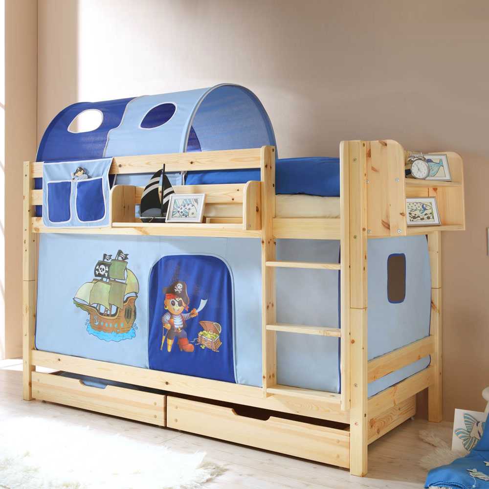 Kinderstockbett Hero im Piraten Design